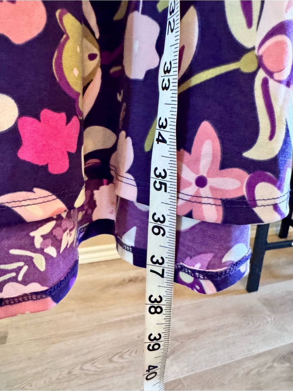 LulaRoe Women’s Purple Floral Maxi Skirt - Foldover Waist Womens Sz small - Picture 5 of 5